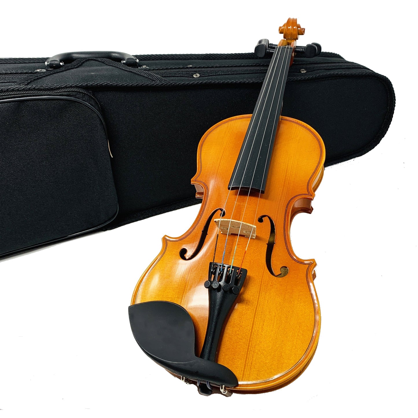 Kalena Spruce Top Violin 1/4 size includes hard case with bow, shoulder rest and rosin