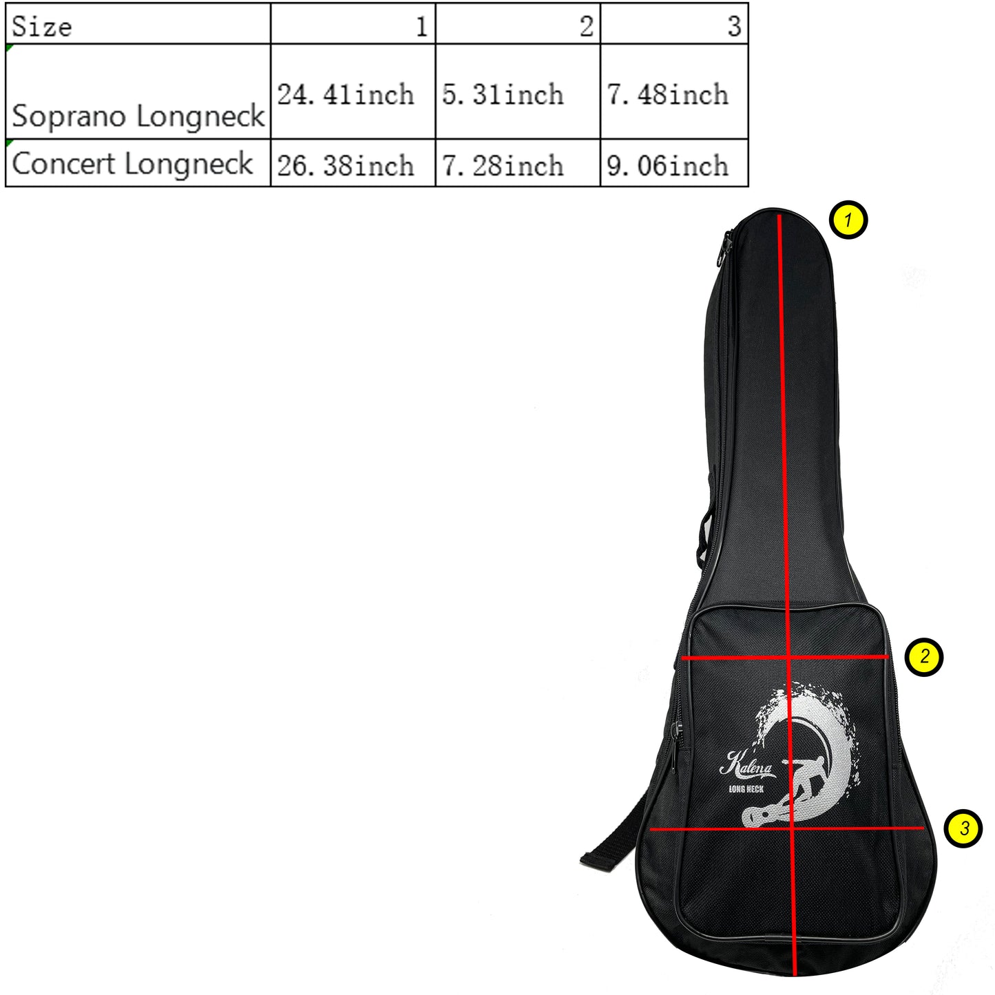 Kalena Long Neck Gig bag