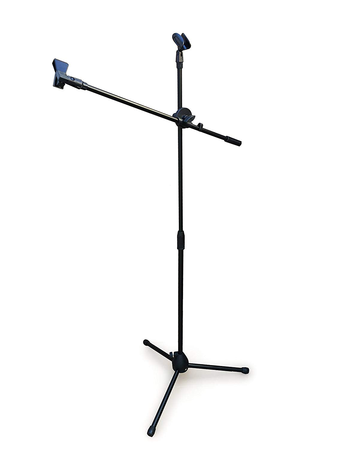 Microphone Stand Mic Boom Stand with 2 Mic Clips, Height Adjustable Tripod