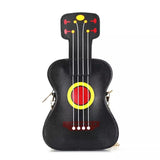Kalena Ukulele Shaped Shoulder Bag Fashion Carrying Bag Cute Ukulele Purse