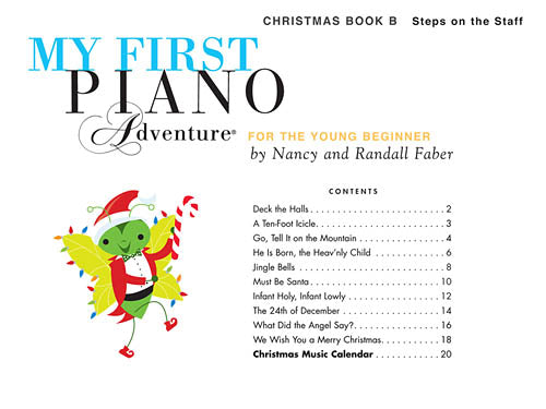 My First Piano Adventure® Christmas – Book B Steps on the Staff
