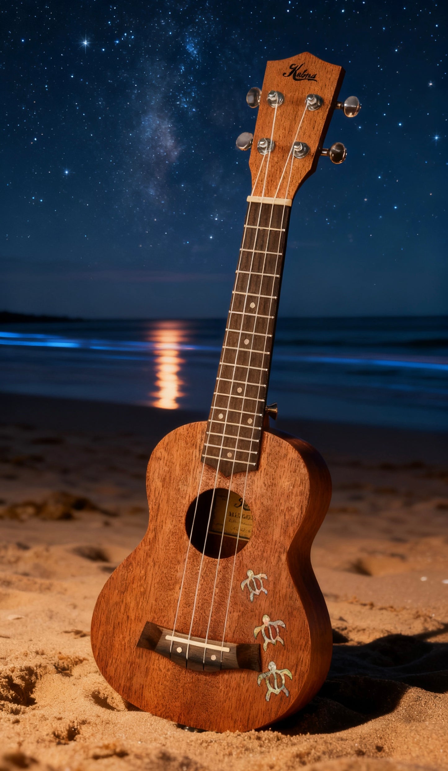 Kalena LM series Soprano Mahogany Ukulele Turtle inlay Traditional