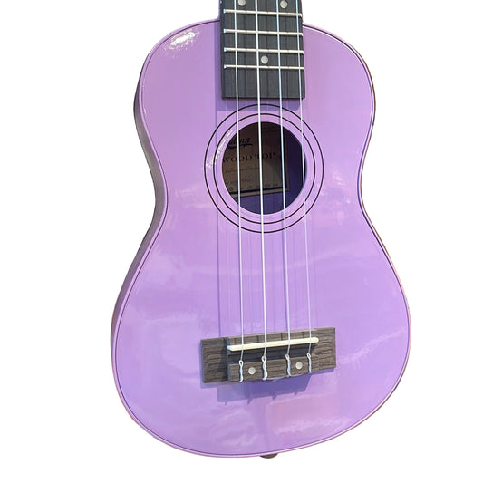 Kalena Basswood Top Soprano Traditional Ukulele Keiki Purple