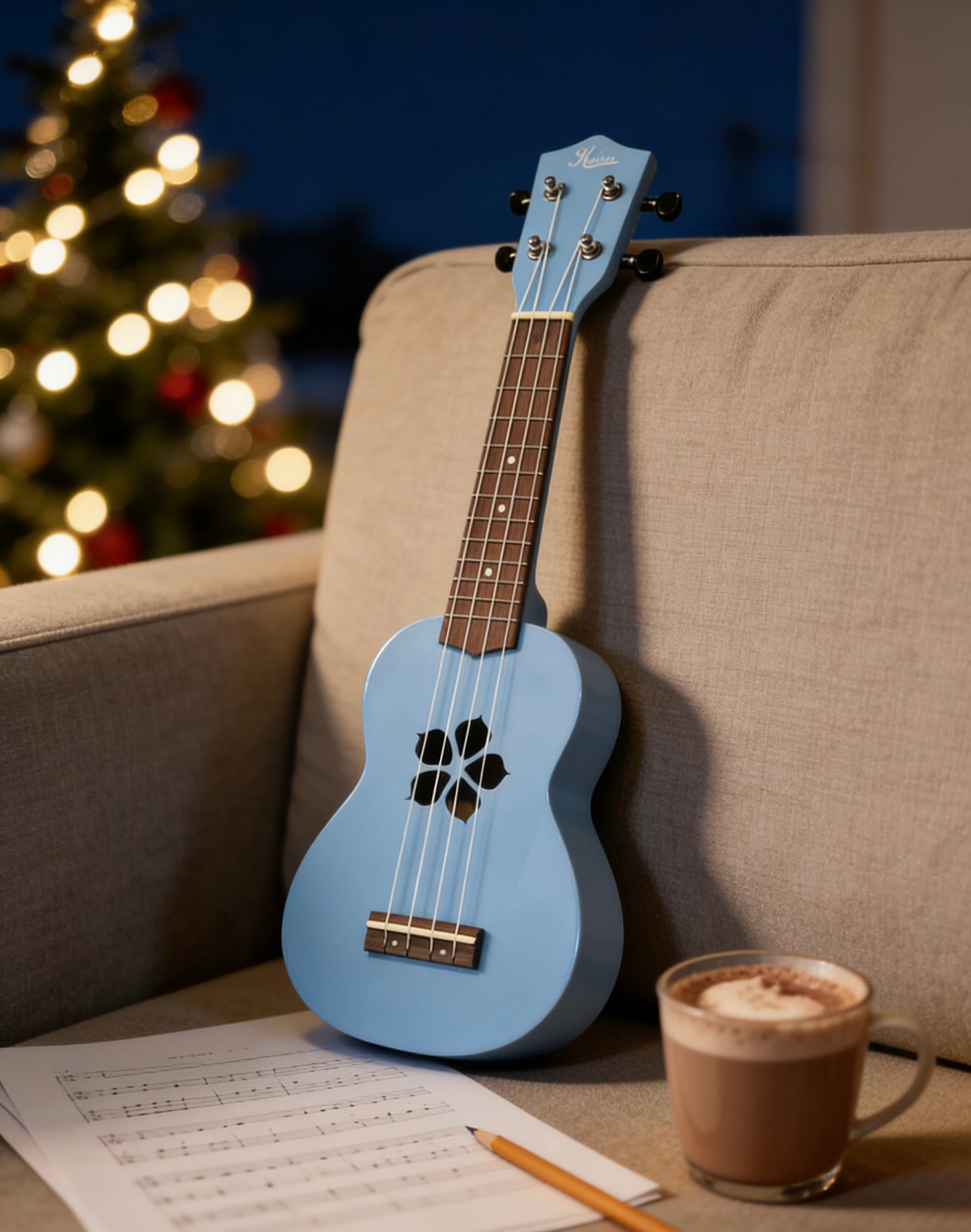 Kalena Basswood Top Plumeria Edition Soprano Ukulele (clearance)