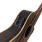 Kalena Thinline Striped Ebony Concert FX Ukulele Complete Set