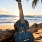 Kalena Soprano LM series Mahogany Ukulele Hibiscus Edition Aqua Blue