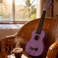 Kalena Basswood Top Soprano Traditional Ukulele Keiki Purple