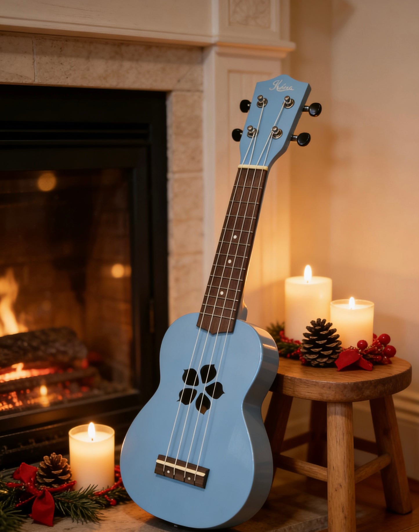 Kalena Basswood Top Plumeria Edition Soprano Ukulele (clearance)