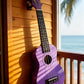 Kalena Basswood Top Soprano Traditional Ukulele Keiki Purple