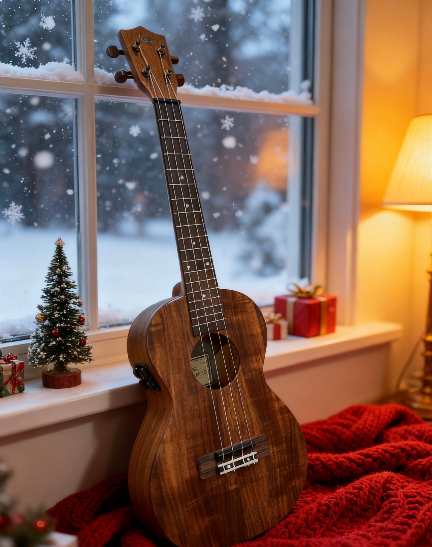 Kalena SA1-26FX Tenor All Solid Acacia Ukulele with FX