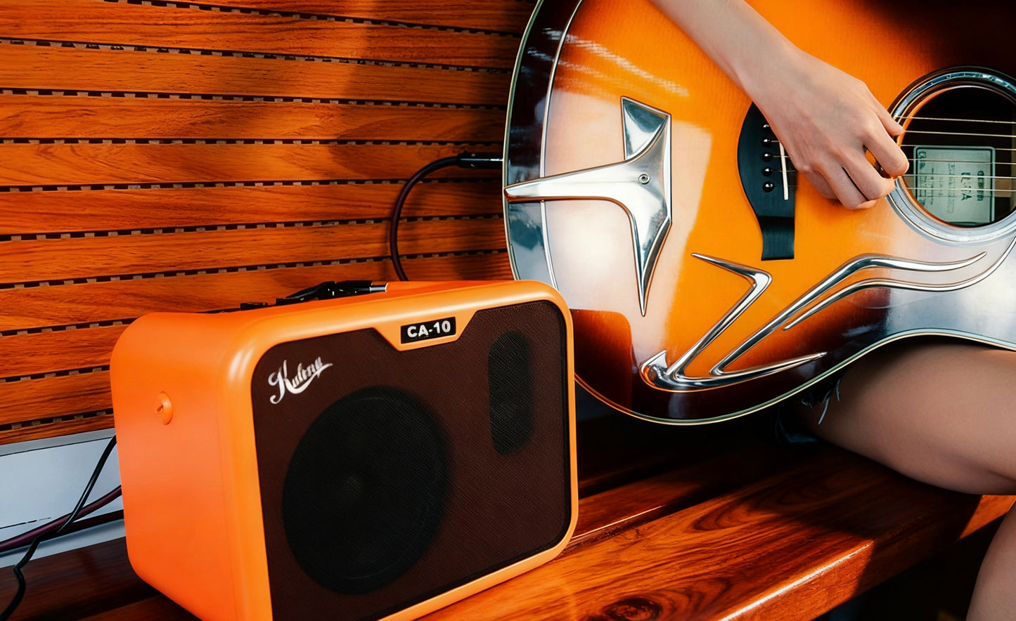 Kalena Compact Acoustic 10w Amp with Aux input for Guitar, ukulele, mandolin, banjo, etc