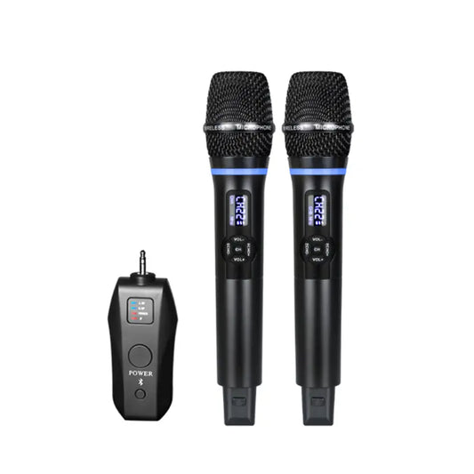 D900+N27 Wireless Rechargeable Microphones with ECHO and bluetooth