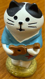 Cat playing Ukulele ceramic Decoration