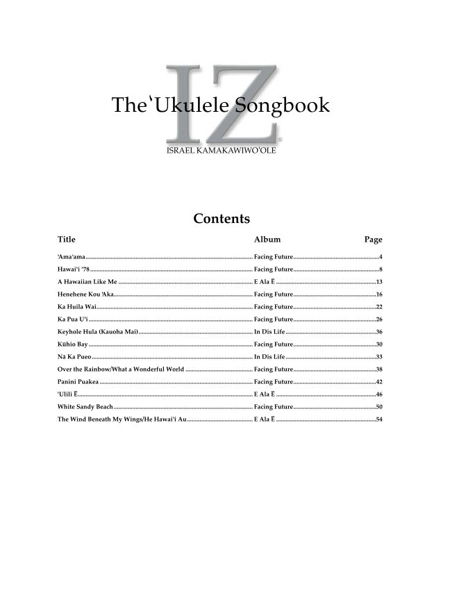 Iz: The Ukulele Songbook