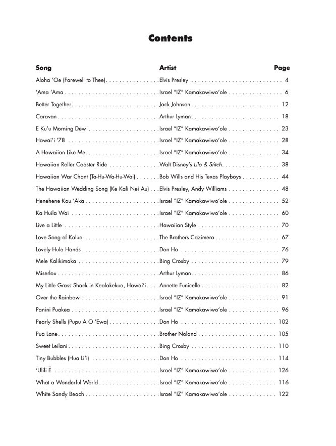 Top-Requested Hawaiian Sheet Music 27 Popular and Traditional Favorites