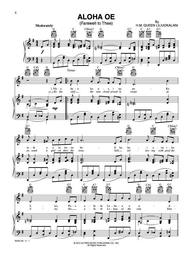 Top-Requested Hawaiian Sheet Music 27 Popular and Traditional Favorites