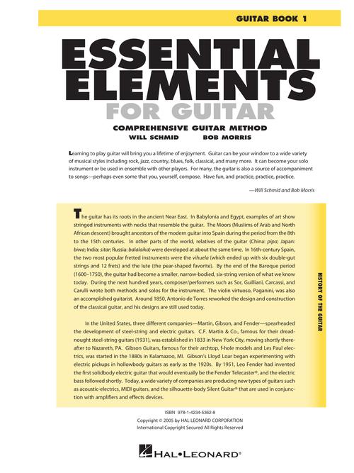 Essential Elements for Guitar – Book 1 Comprehensive Guitar Method Online audio version - Kalena