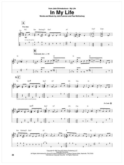 Ukulele Tab 15 Great Performances Transcribed Note-for-Note