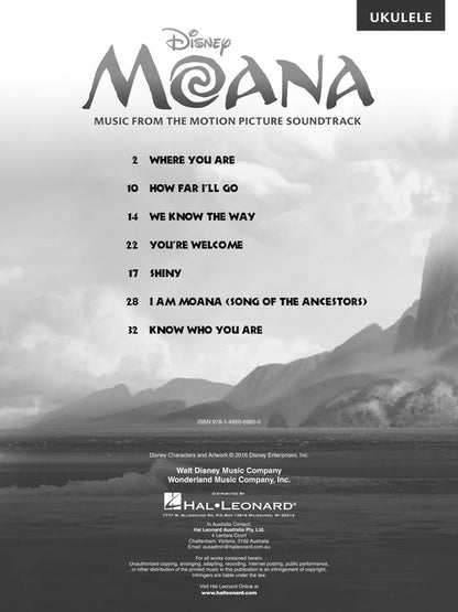 Moana Music from the Motion Picture Soundtrack