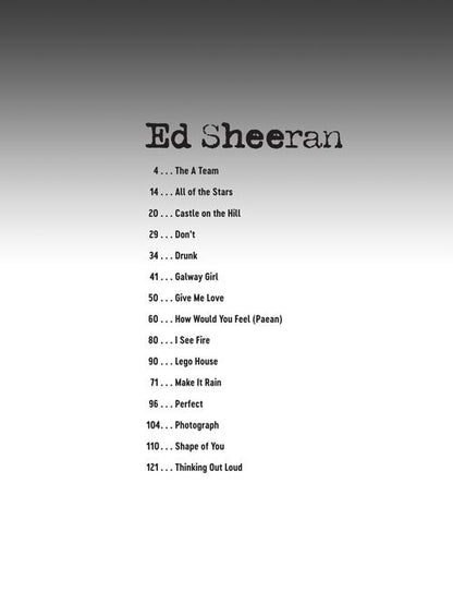 Ed Sheeran Deluxe Guitar Play-Along Volume 9 - Kalena