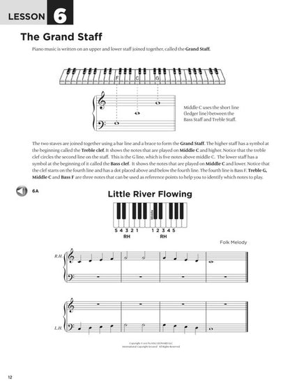 First 15 Lessons – Piano A Beginner's Guide, Featuring Step-By-Step Lessons with Audio, Video, and Popular Songs!