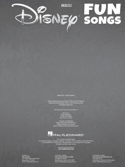 Disney Fun Songs for Ukulele - Kalena