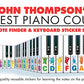 Note Finder & Keyboard Sticker Set John Thompson's Easiest Piano Course