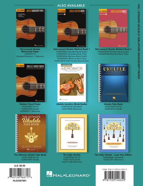 Hal Leonard Ukulele Tablature Manuscript Paper