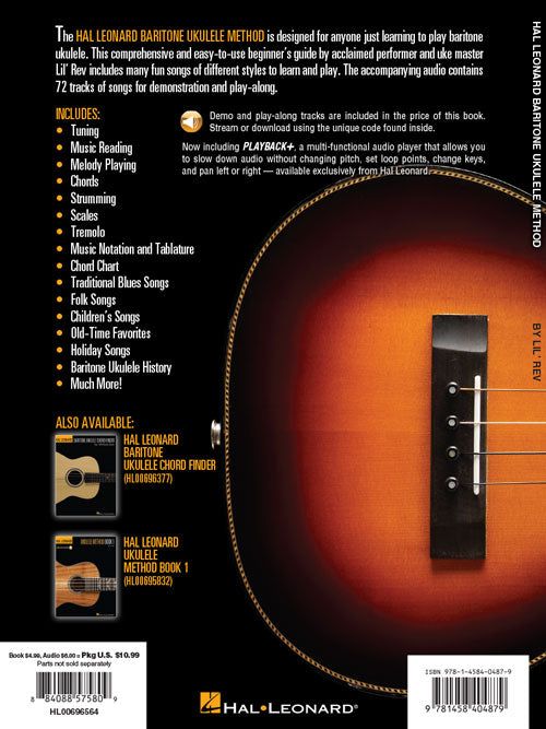 Hal Leonard Baritone Ukulele Method – Book 1 with online audio