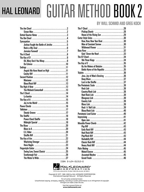 Hal Leonard Guitar Method Book 2 – Second Edition Book/Online Audio