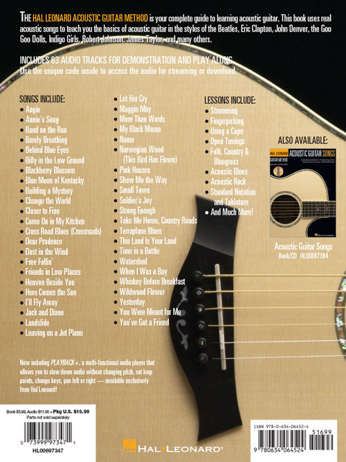 The Hal Leonard Acoustic Guitar Method Cultivate Your Acoustic Skills with Practical Lessons and 45 Great Riffs and Songs