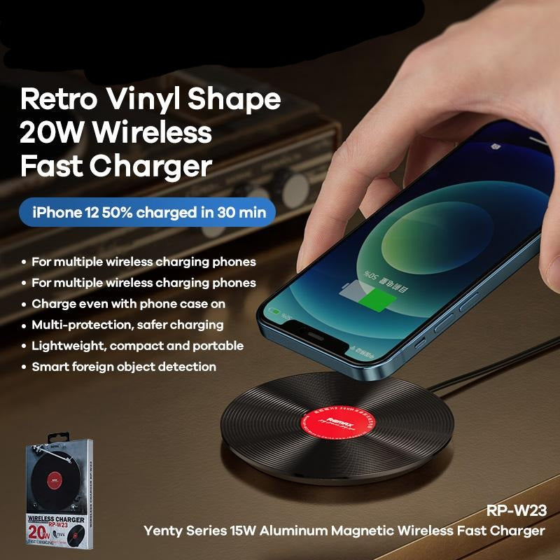 Remax Vinyl Series II 20W Desktop Wireless Charger RP-W23