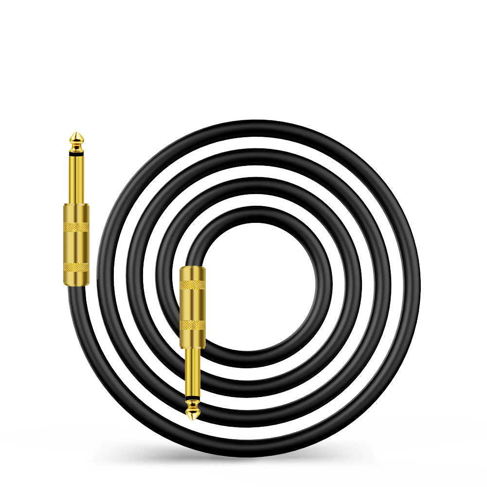 Kalena Gold-plated TS 1/4" shielded cable with straight connectors - Kalena Instruments / Black PVC