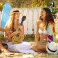 Kalena Solid Mango longneck Pineapple Ukulele with Extra Wide Fretboard Complete Set