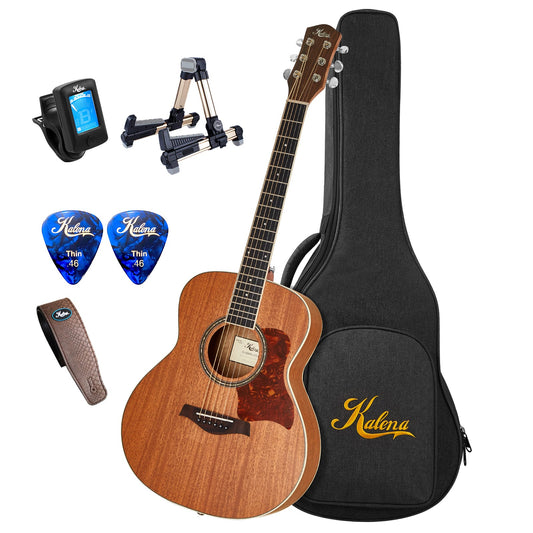 Kalena KM34 Mahogany Acoustic Guitar Complete Set
