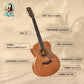 Kalena KM34 Mahogany 34 inch Baby Acoustic Guitar Complete Set