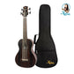 Kalena Java Ebony fretless Bass Ukulele with eq and Padded Gig Bag