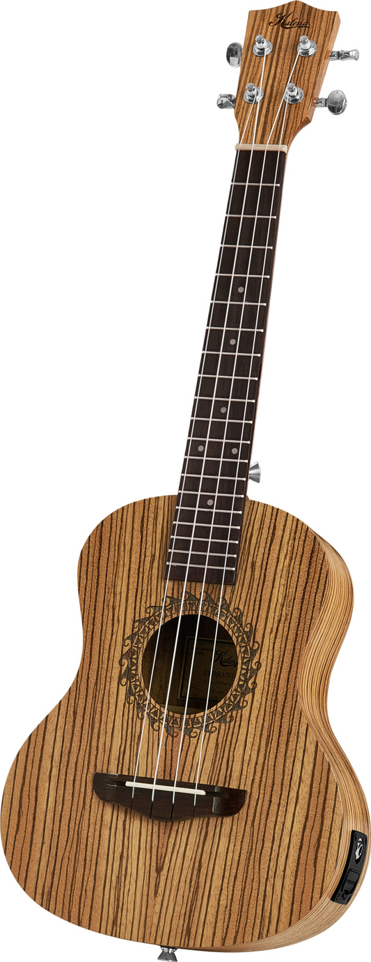 Kalena Tenor Zebrawood Ukulele with EQ Pickup