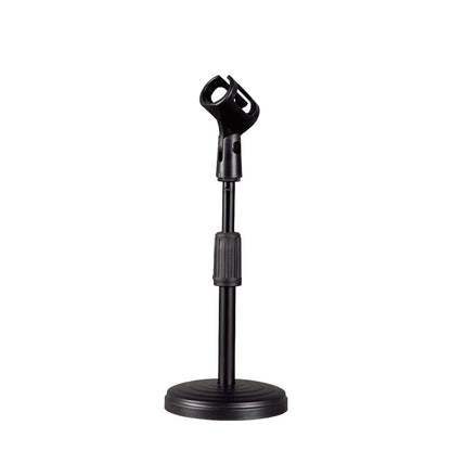 Kalena round base desktop microphone stand mic holder with clip