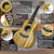 Kalena Zebrawood Sun Engraving Ukulele Complete Set - Kalena Instruments / 24" Concert