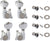 Kalena 4pcs Ukulele Tuning Pegs 2L2R Machine Heads, Tuners for Ukulele with Hawaii pick - Kalena Instruments / Chrome Keys