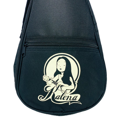 Kalena 5mm Ukulele Gig bag with flat pocket - Kalena Instruments /  Black