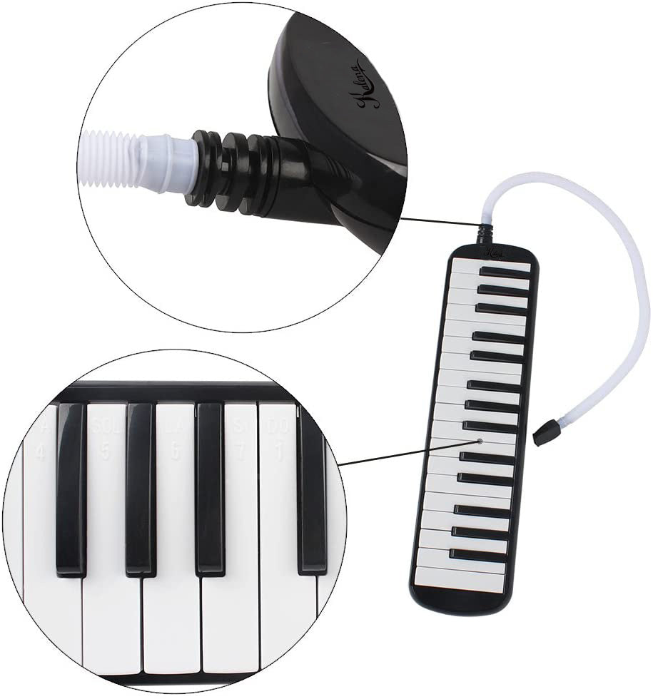 Kalena 32 Key Melodica Piano Musical Education Instrument - Kalena Instruments / Black