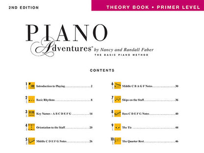 Primer Level – Theory Book – 2nd Edition Piano Adventures®