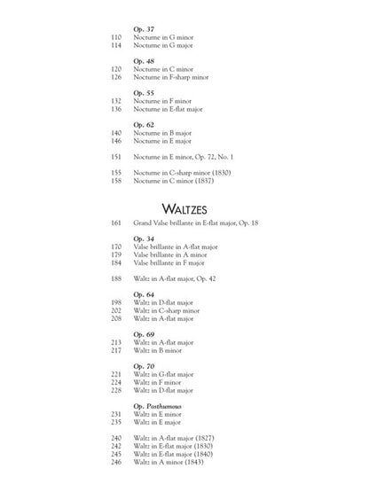 Complete Preludes, Nocturnes & Waltzes Schirmer Library of Classics Volume 2056 - Kalena