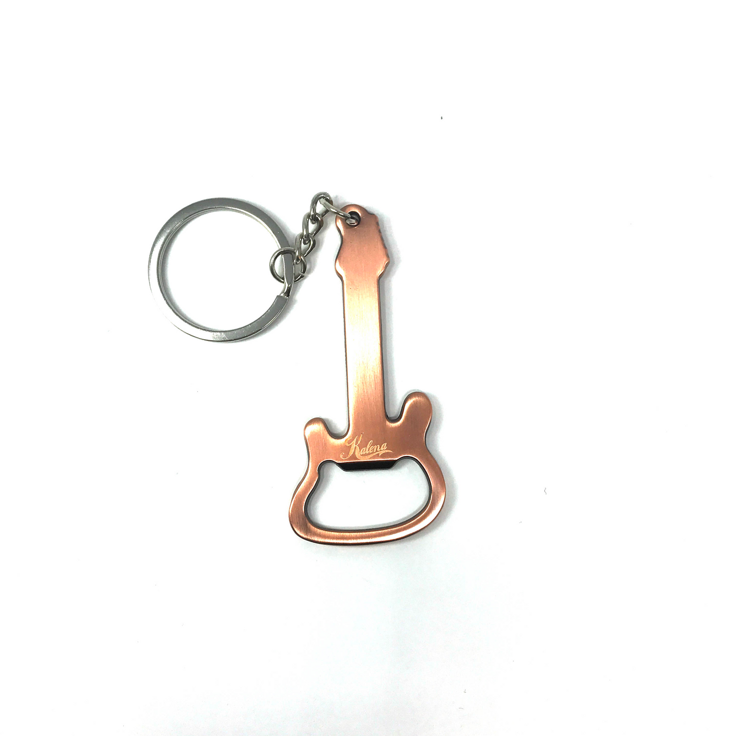 Beer Bottle Opener Guitar Keychain Creative Key Ring Kitchen Accessories - Kalena Instruments / Copper