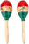 1 Pair of Maracas, Wood Hand-painted Beach Coconut Tree Pattern Maracas Egg Shell Shaped Shakers - Kalena