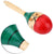 1 Pair of Maracas, Wood Hand-painted Beach Coconut Tree Pattern Maracas Egg Shell Shaped Shakers - Kalena