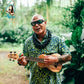 Kalena Spalted Maple fretless Bass Ukulele with eq and case