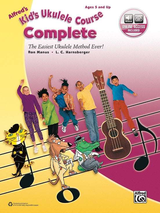 Alfred's Kid's Ukulele Course, Complete The Easiest Ukulele Method Ever! - Kalena